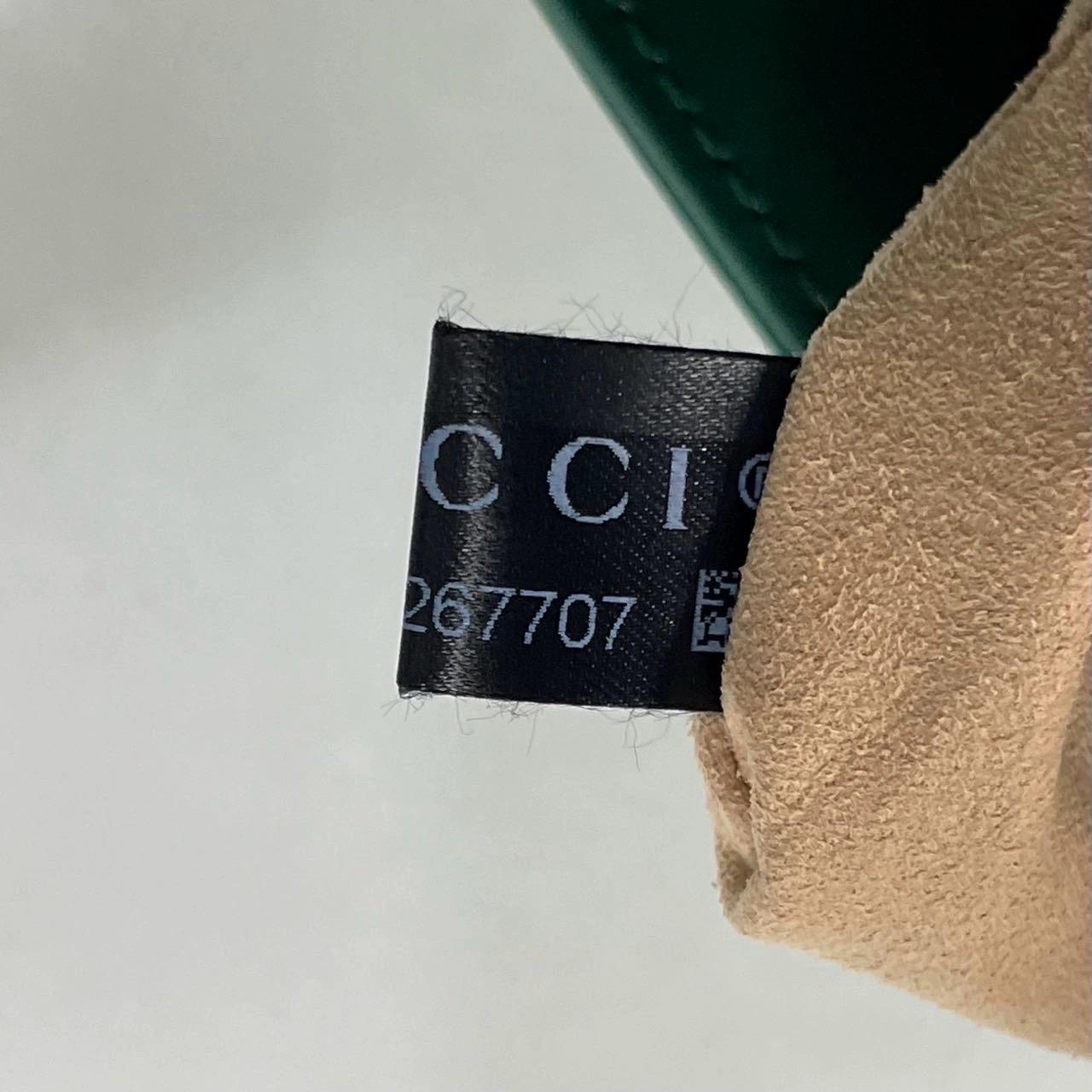 Gucci Jackie 1961 Grüne Ledertasche mit verstellbarem Riemen im Angebot 5