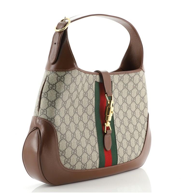 gucci jackie floral bolsa