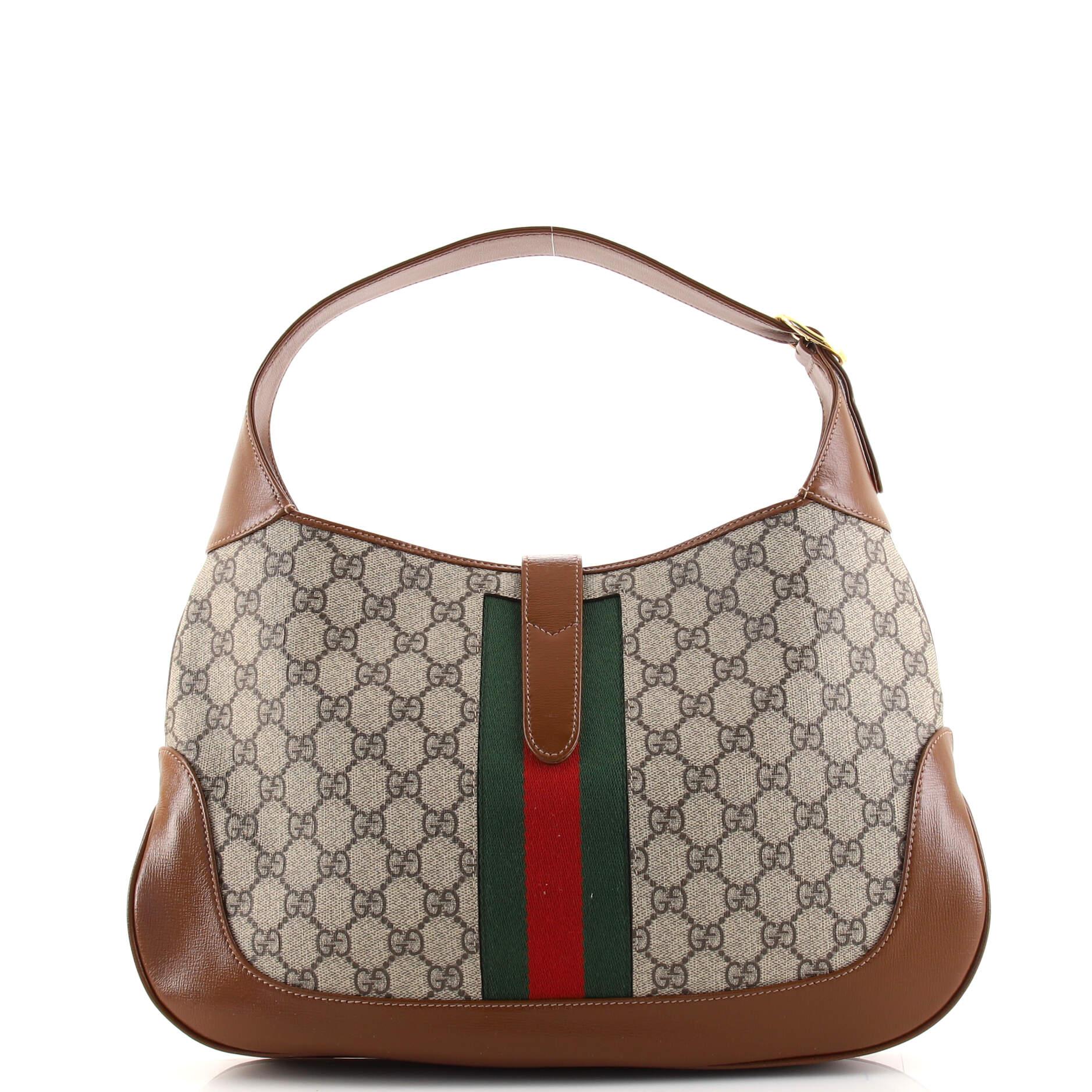 Gucci Jackie 1961 Hobo GG Coated Canvas Medium In Good Condition In NY, NY