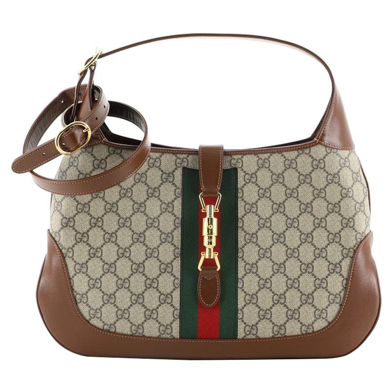 gucci jackie floral bolsa