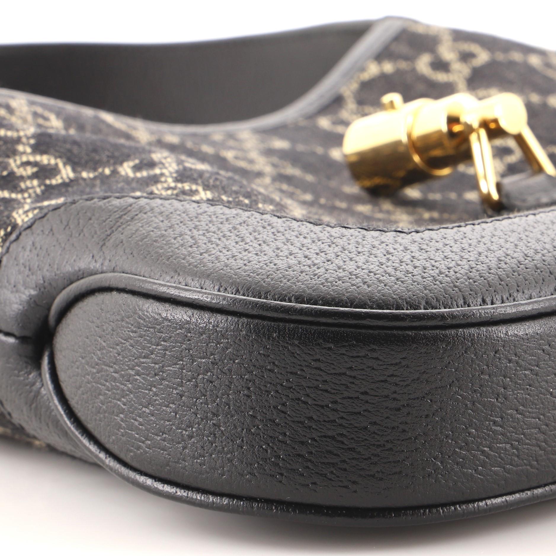 Gucci Jackie 1961 Hobo GG Denim Small In Good Condition In NY, NY