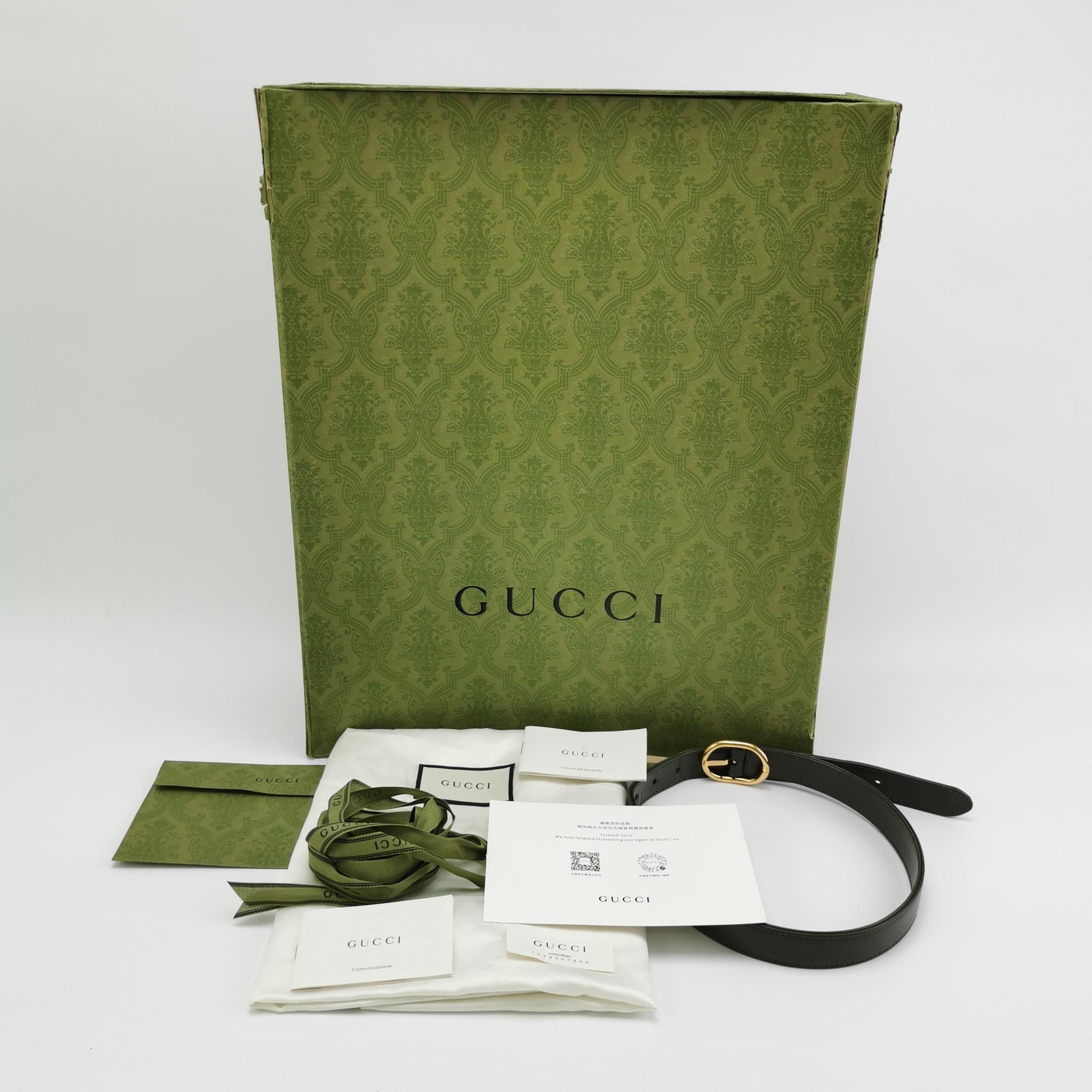 Gucci Jackie 1961 Large Green Leather and Suede Shoulder Bag with Long Strap 11