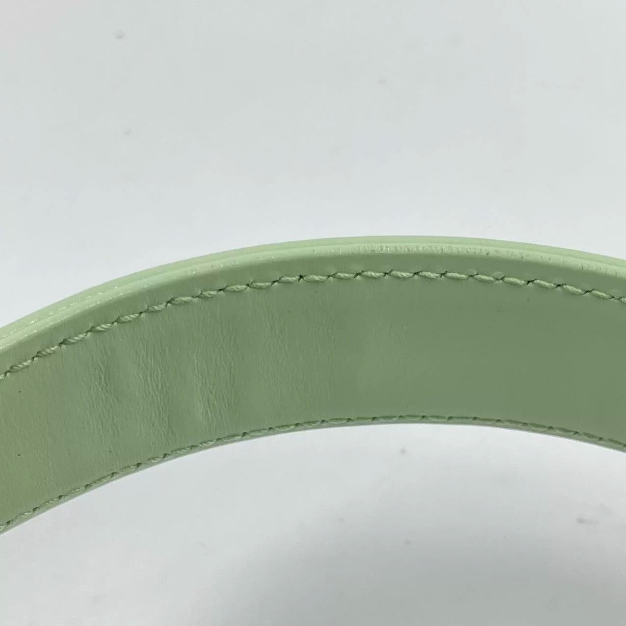 Gucci Jackie 1961 Light Green Leather Bag Small with Adjustable Strap 14