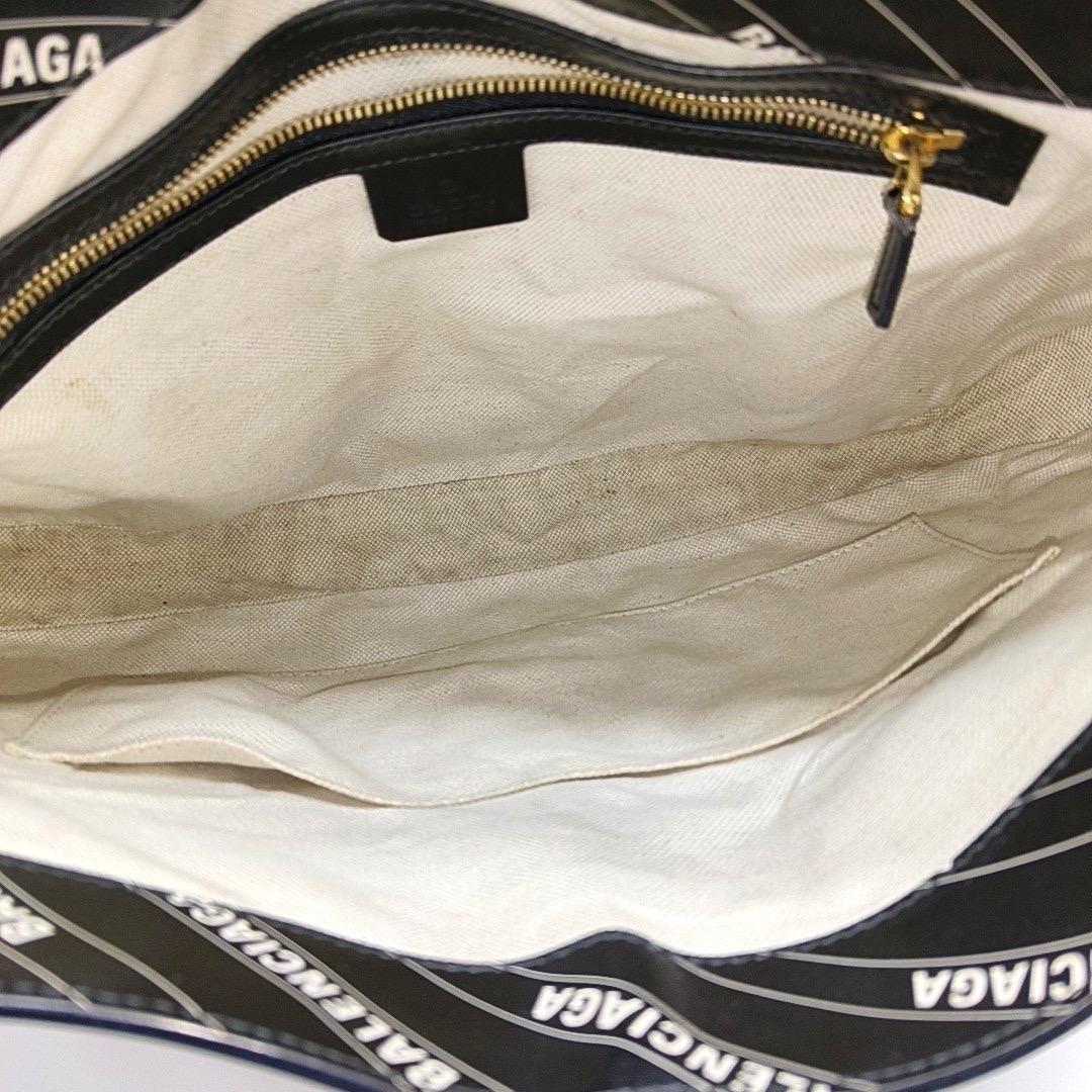 Gucci Jackie 1961 Medium Balenciaga Black Leather Bag with Strap For Sale 10