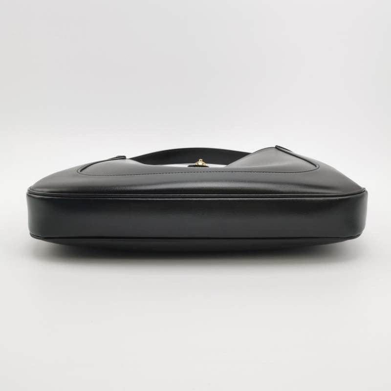 Gucci Jackie 1961 Medium Black Leather Bag with Adjustable Strap 1