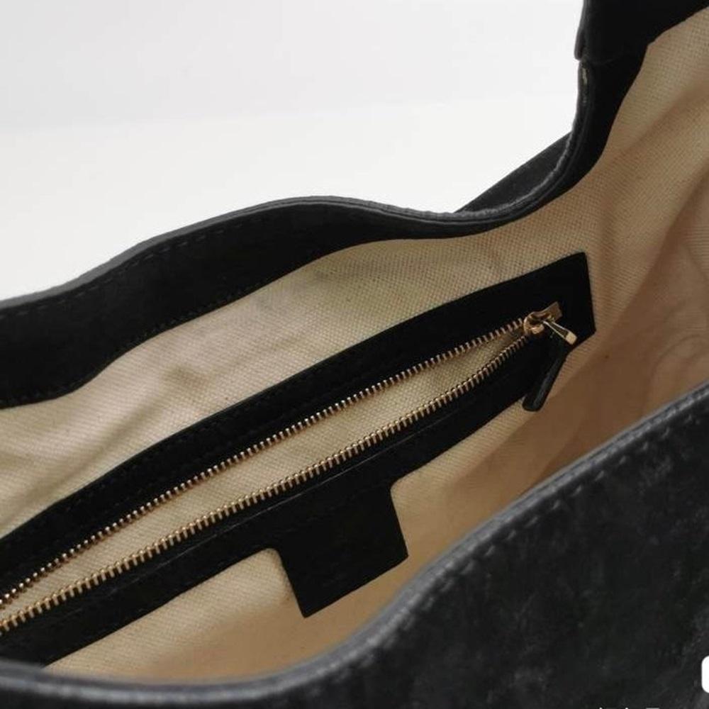 Gucci Jackie 1961 Medium Black Suede Leather Bag 15