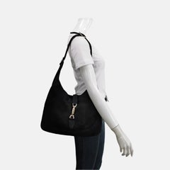Gucci Jackie 1961 Medium Black Suede Leather Bag