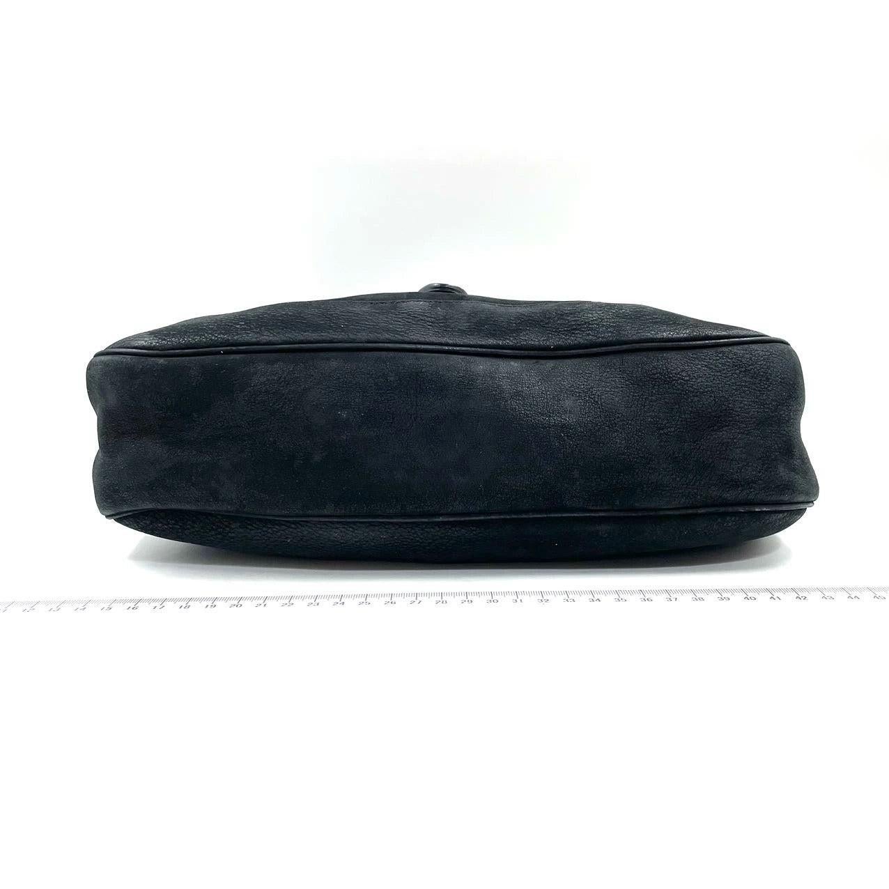 Gucci Jackie 1961 Medium Black Suede Leather Bag 2