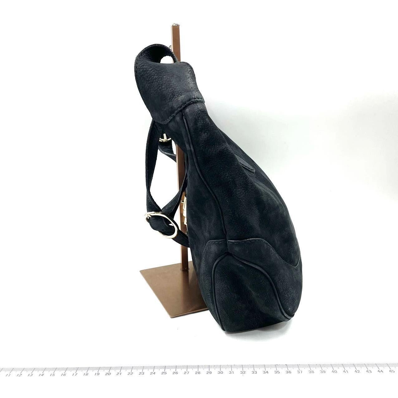 Gucci Jackie 1961 Medium Black Suede Leather Bag 3