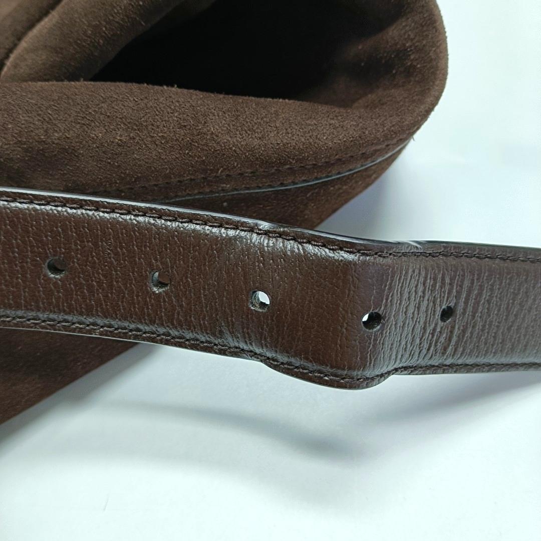 Gucci Jackie 1961 Medium Brown Suede Shoulder Tote Bag For Sale 12