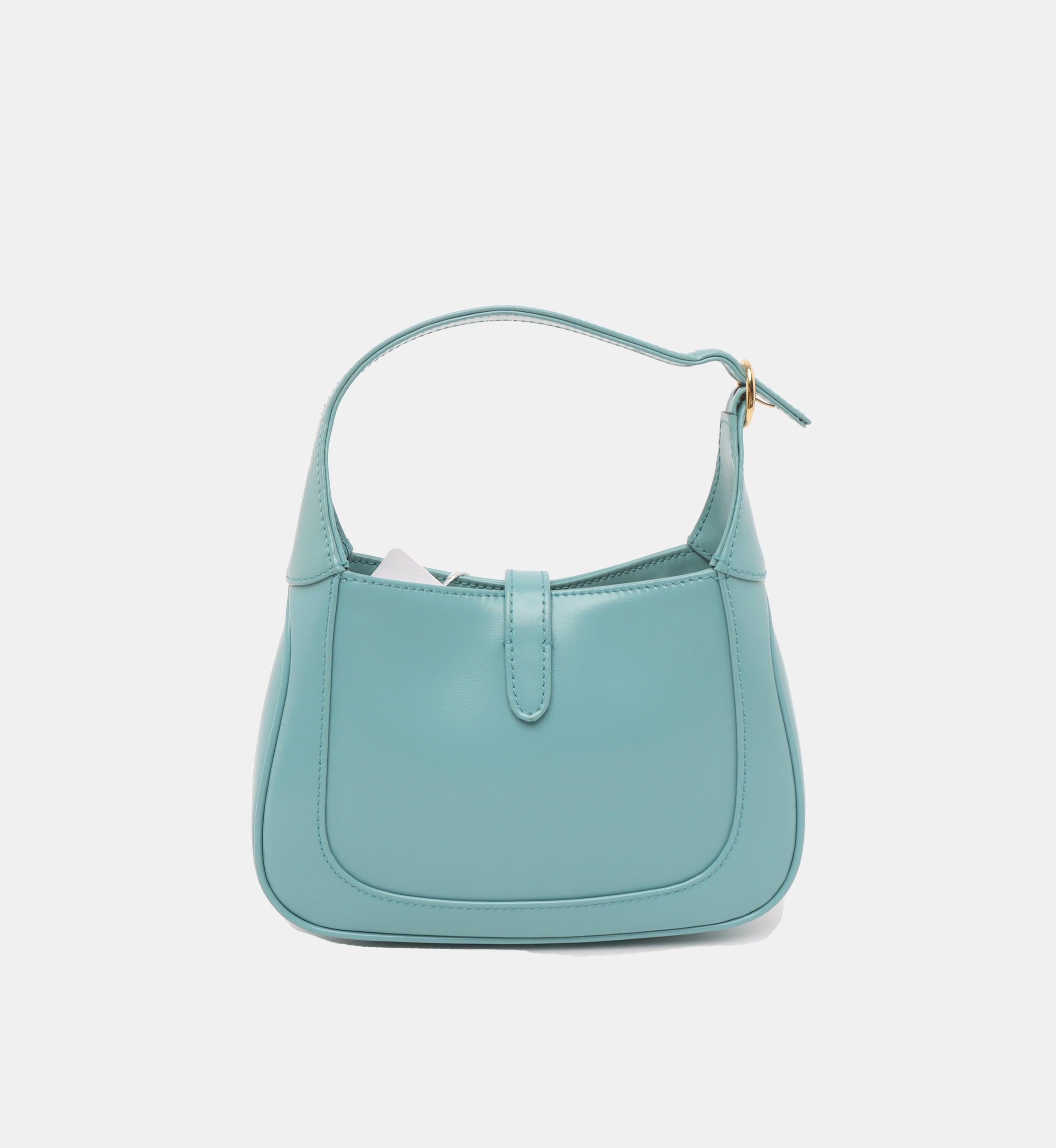 Gucci Jackie 1961 Mini Blue Leather Bag with Adjustable Strap 1