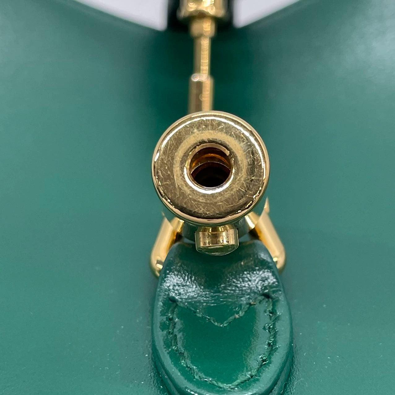 Gucci Jackie 1961 Mini Handbag in Green Leather with Adjustable Strap 7