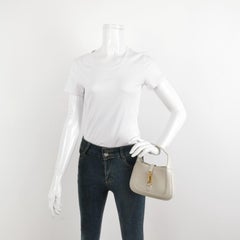 Gucci Jackie 1961 Mini Leather Bag with Adjustable Strap Size White