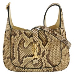 Gucci Jackie 1961 Mini sac en cuir de python avec sangle réglable Taille Multic