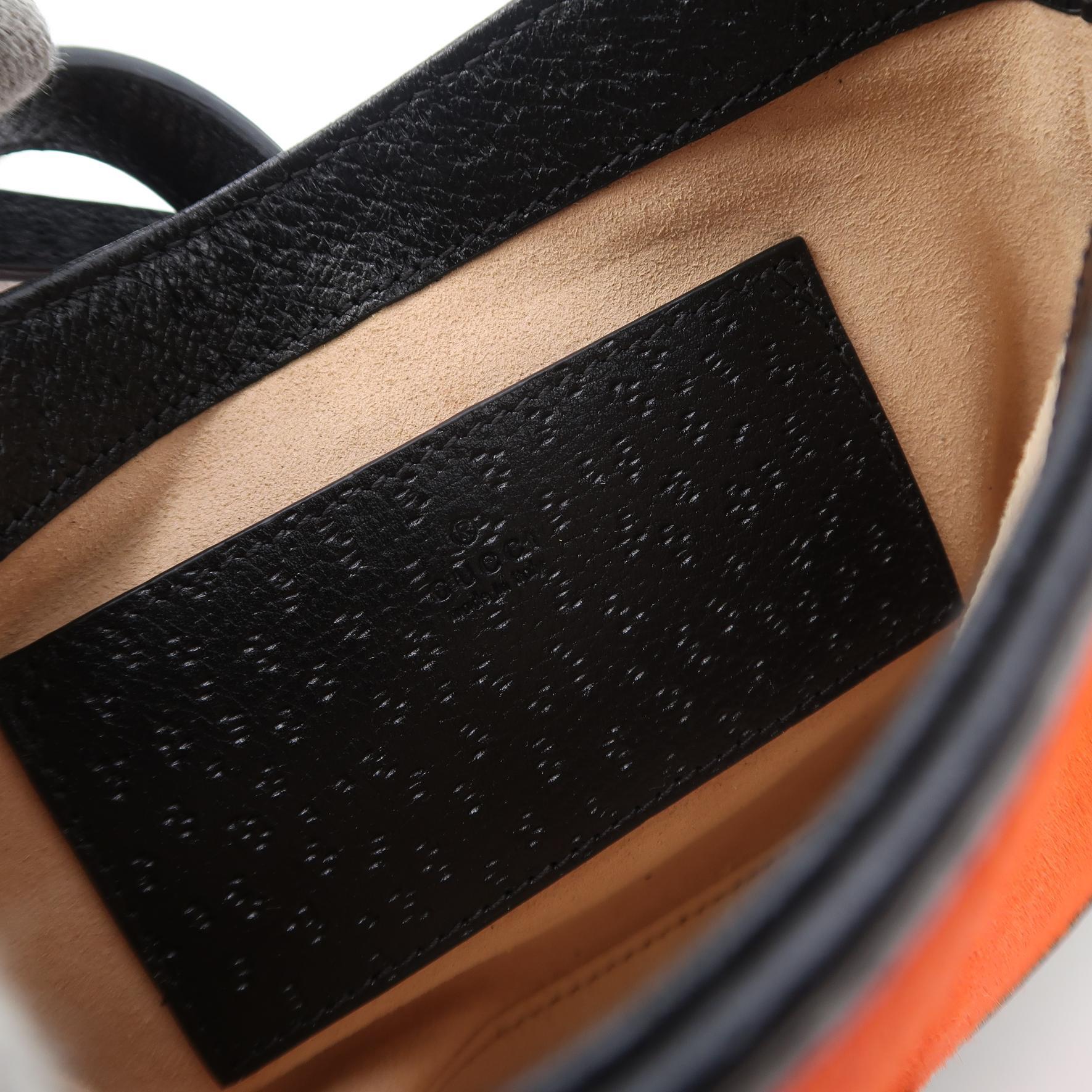 Gucci Jackie 1961 Mini Borsa a tracolla in cavallino rosso e nero in vendita 1