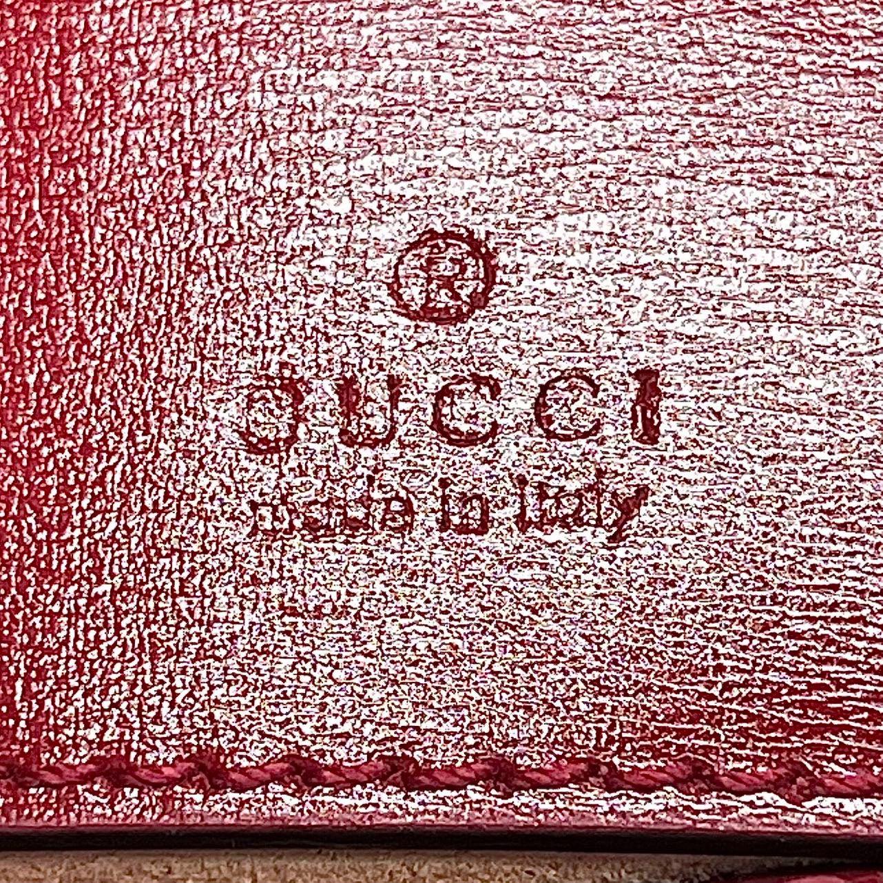 Gucci Jackie 1961 Mini Red Burgundy Leather Bag 6