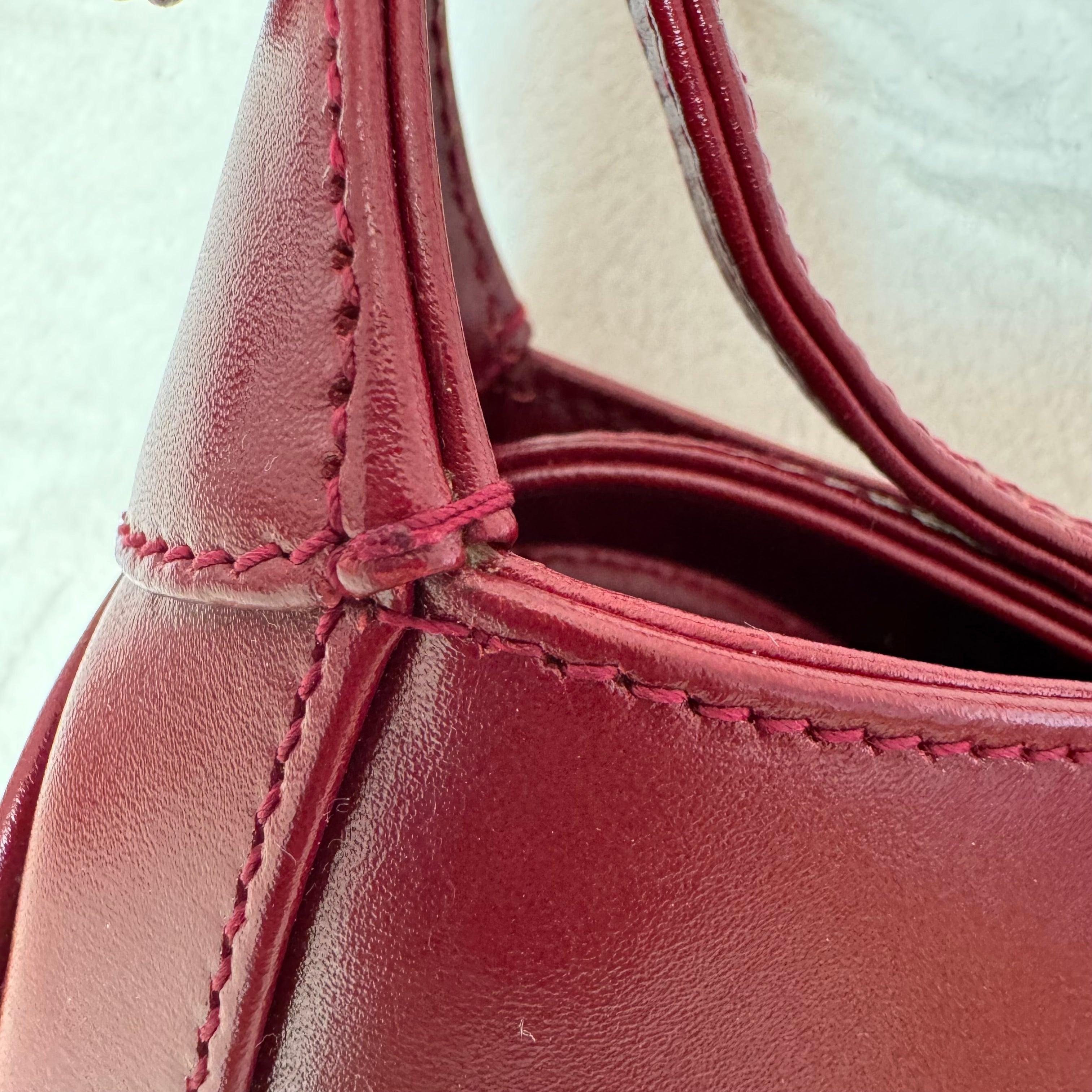 Gucci Jackie 1961 Mini Red Burgundy Leather Bag 6