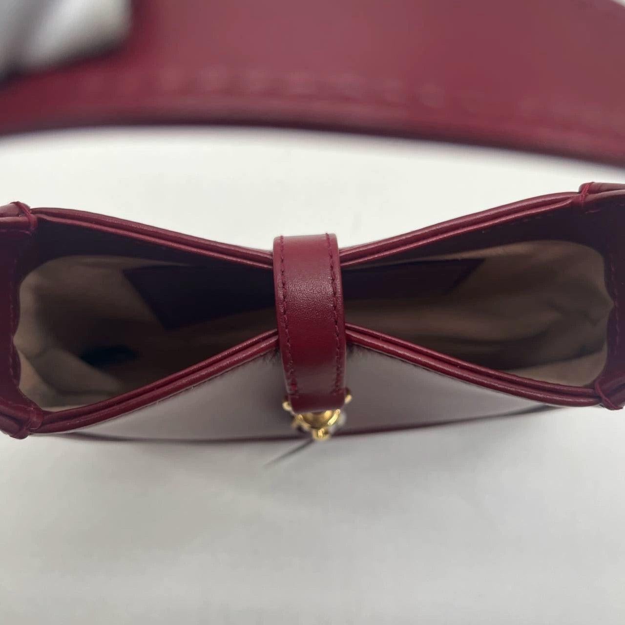 Gucci Jackie 1961 Mini Red Burgundy Leather Bag 7