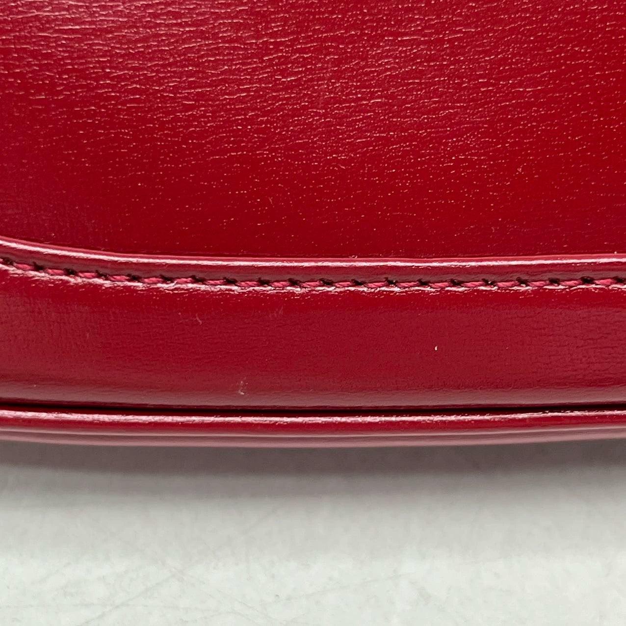 Gucci Jackie 1961 Mini Red Burgundy Leather Bag 8