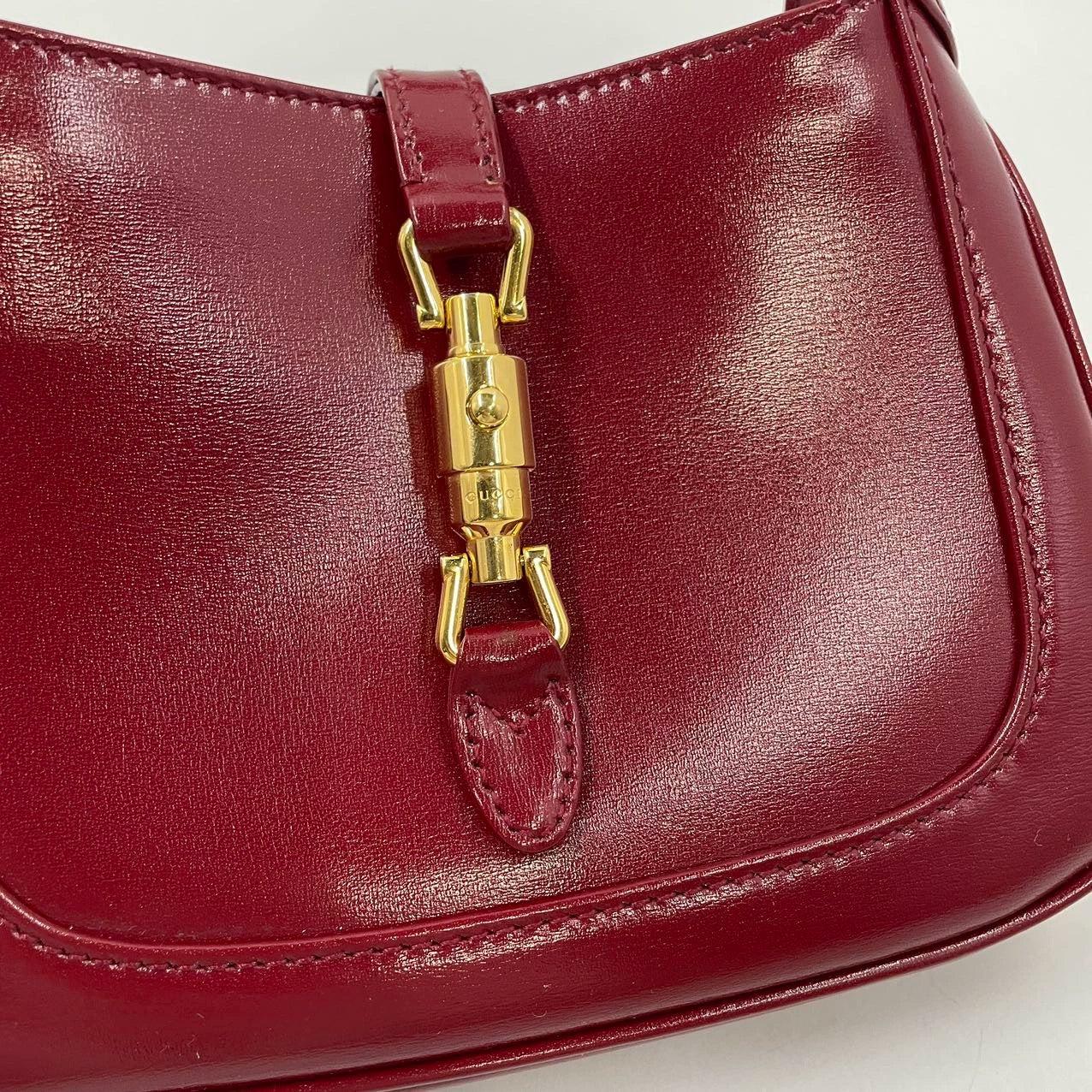 Gucci Jackie 1961 Mini sac en cuir rouge bordeaux 7