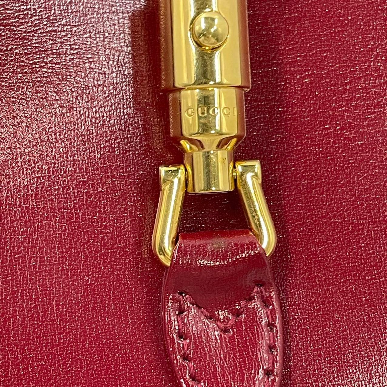 Gucci Jackie 1961 Mini sac en cuir rouge bordeaux 8