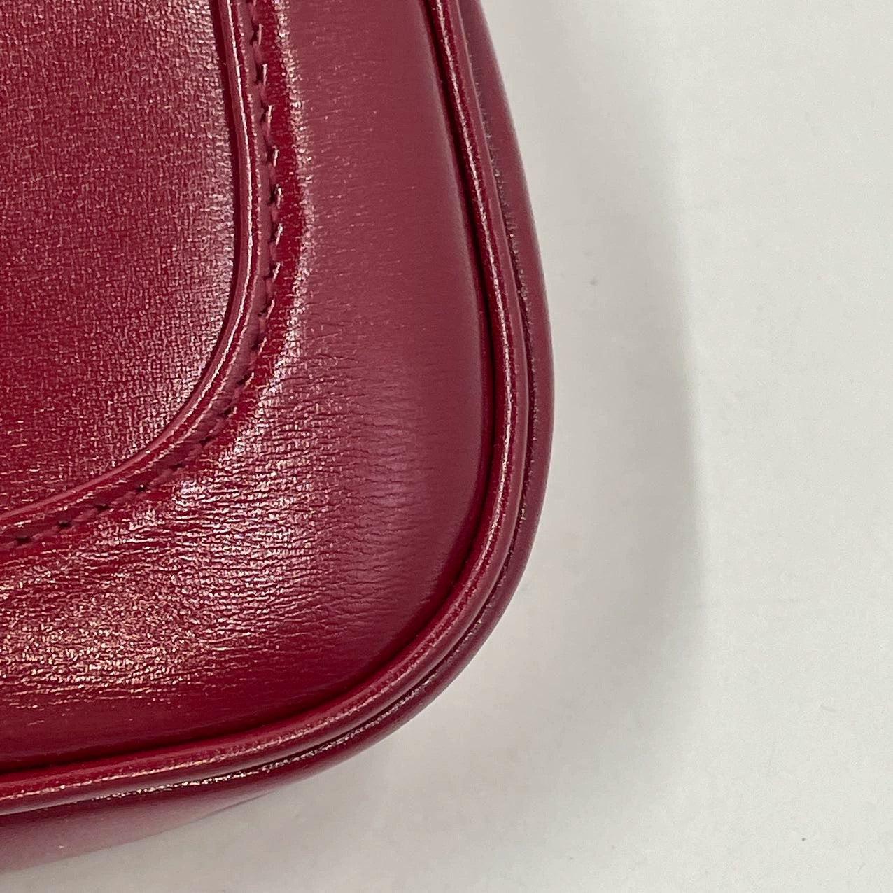 Gucci Jackie 1961 Mini sac en cuir rouge bordeaux 10