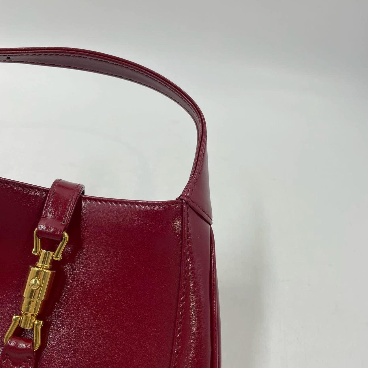 Gucci Jackie 1961 Mini sac en cuir rouge bordeaux 11