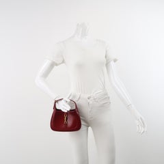 Gucci Jackie 1961 Mini Red Burgundy Leather Bag