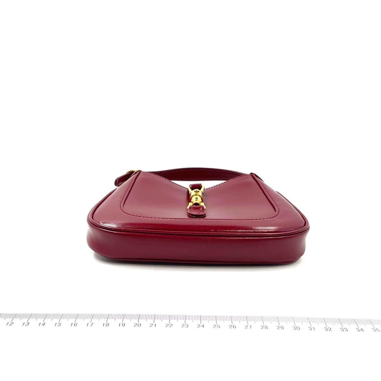 Gucci Jackie 1961 Mini sac en cuir rouge bordeaux Neuf à AUBERVILLIERS, FR