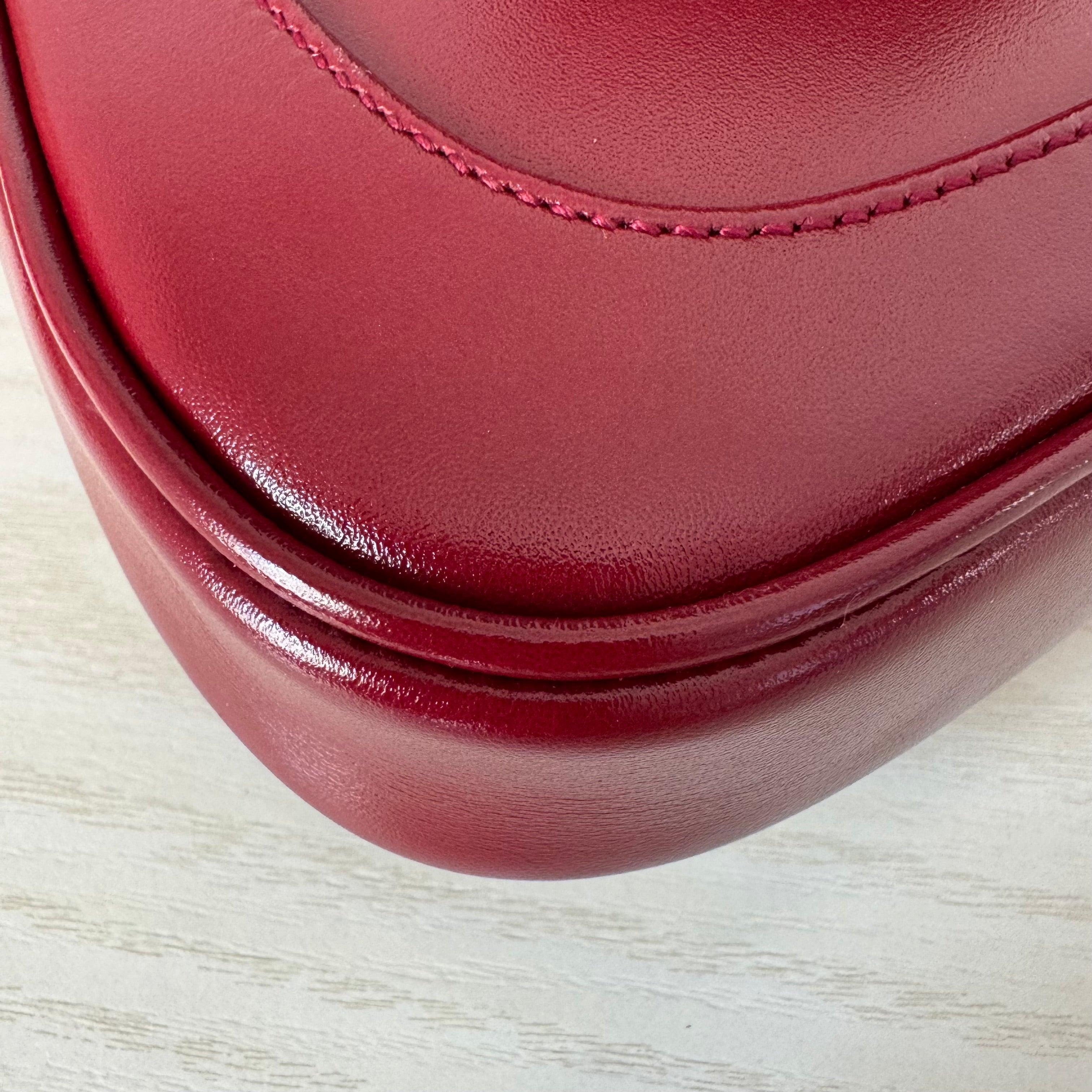 Gucci Jackie 1961 Mini Red Burgundy Leather Bag 2