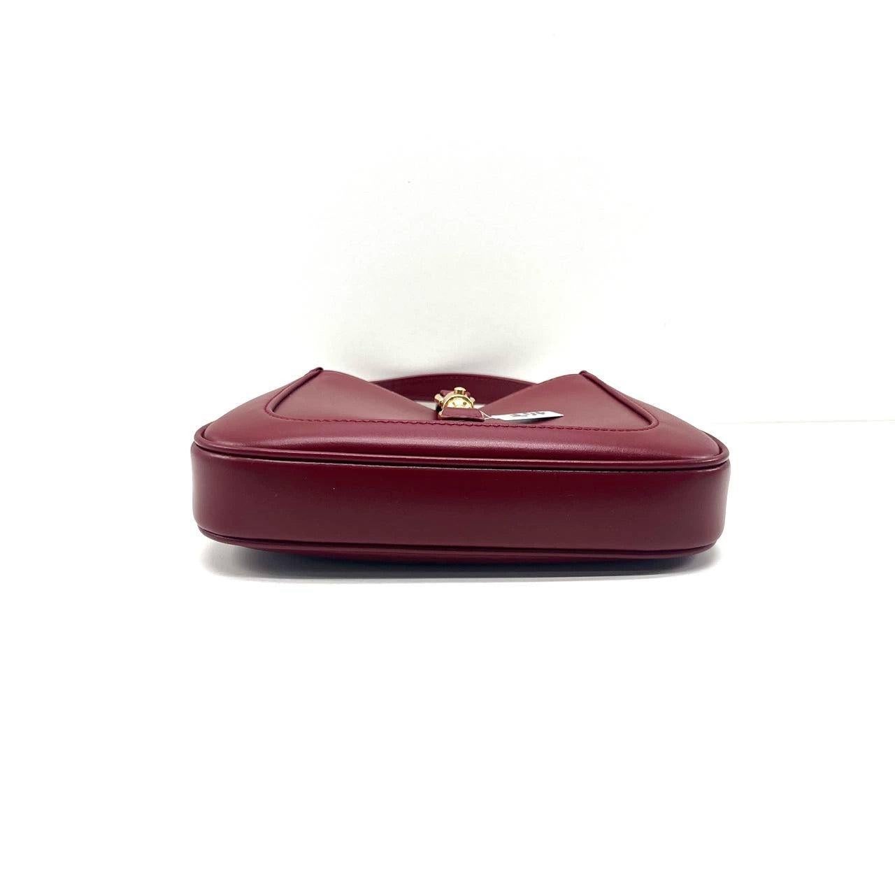 Gucci Jackie 1961 Mini Red Burgundy Leather Bag 2