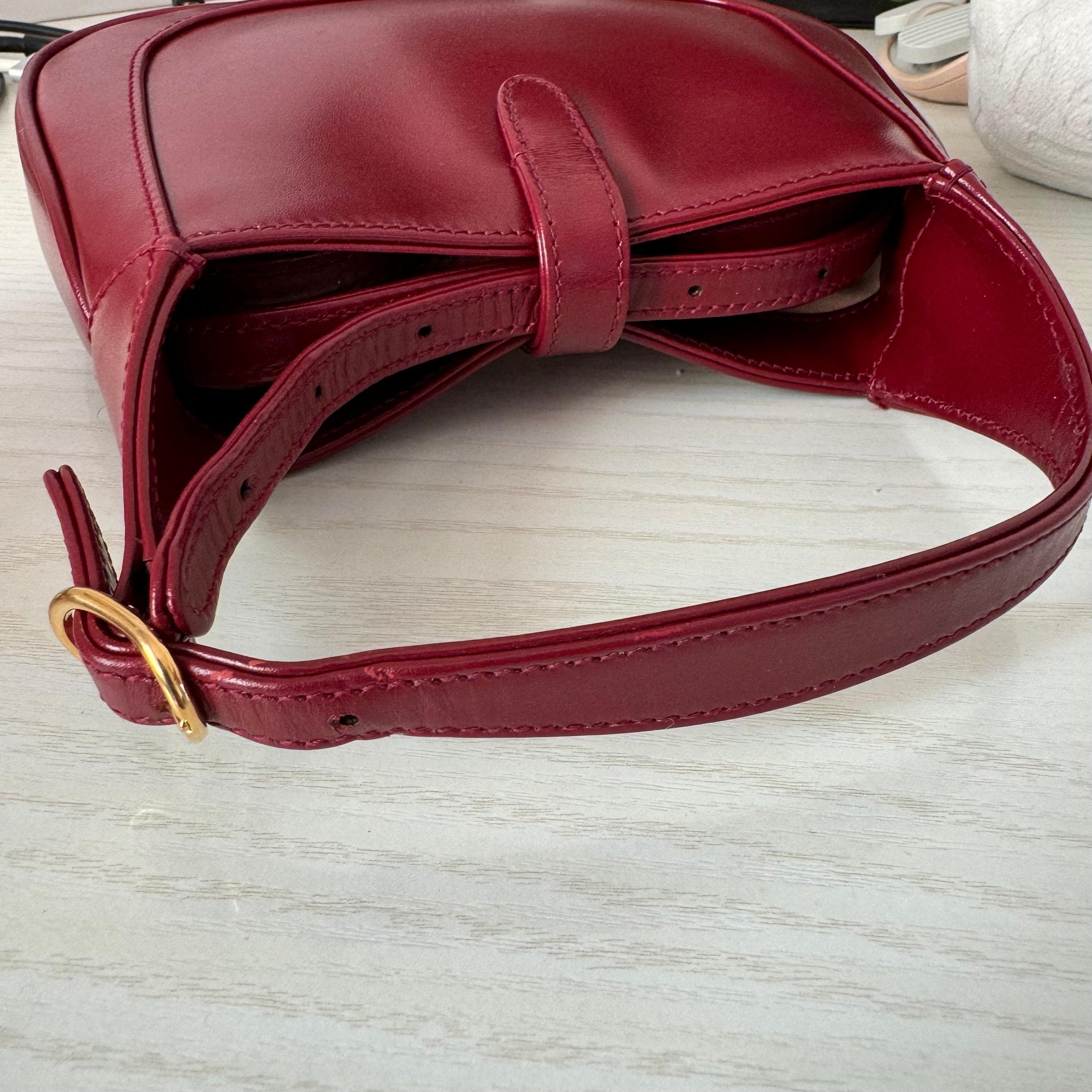 Gucci Jackie 1961 Mini Red Burgundy Leather Bag 3