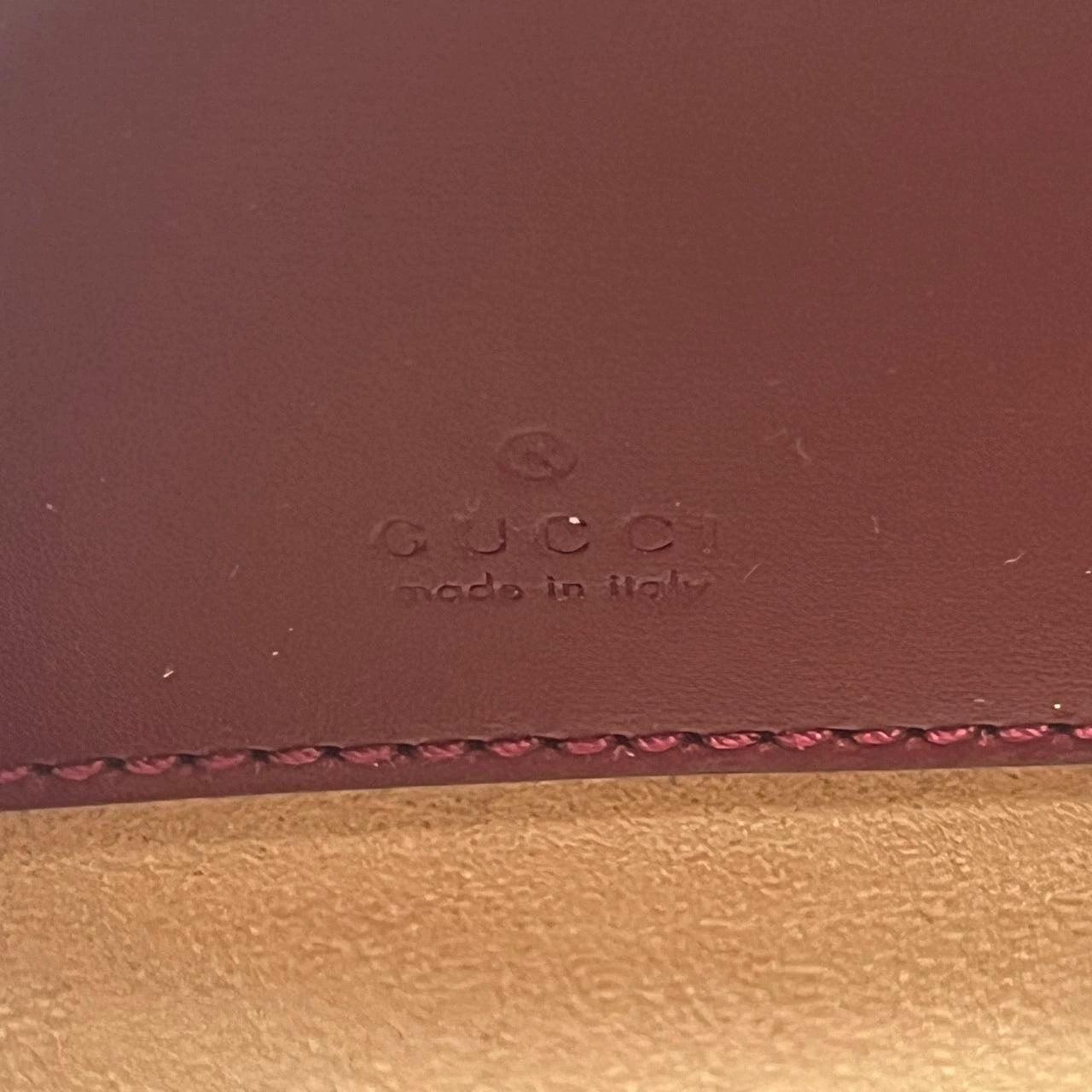 Gucci Jackie 1961 Mini Red Burgundy Leather Bag 4