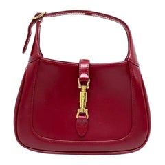 Gucci Jackie 1961 Mini Red Burgundy Leather Bag