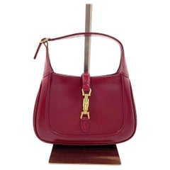 Gucci Jackie 1961 Mini Red Burgundy Leather Bag