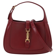 Gucci Jackie 1961 Mini Red Burgundy Leather Bag