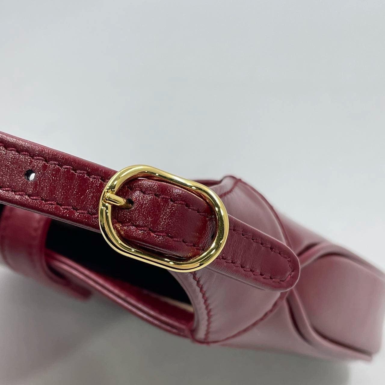 Gucci Jackie 1961 Mini Red Burgundy Leather Bag No Strap 12