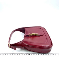 Gucci Jackie 1961 Mini Red Burgundy Leather Bag No Strap