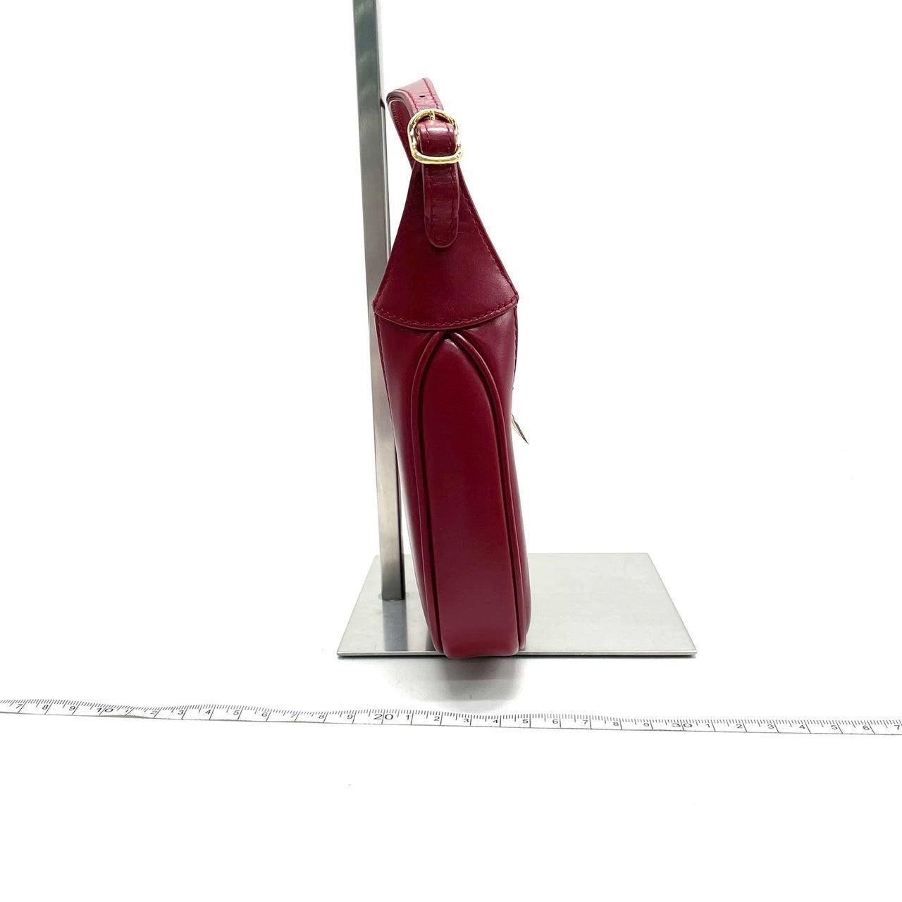 Gucci Jackie 1961 Mini Red Burgundy Leather Bag No Strap 3