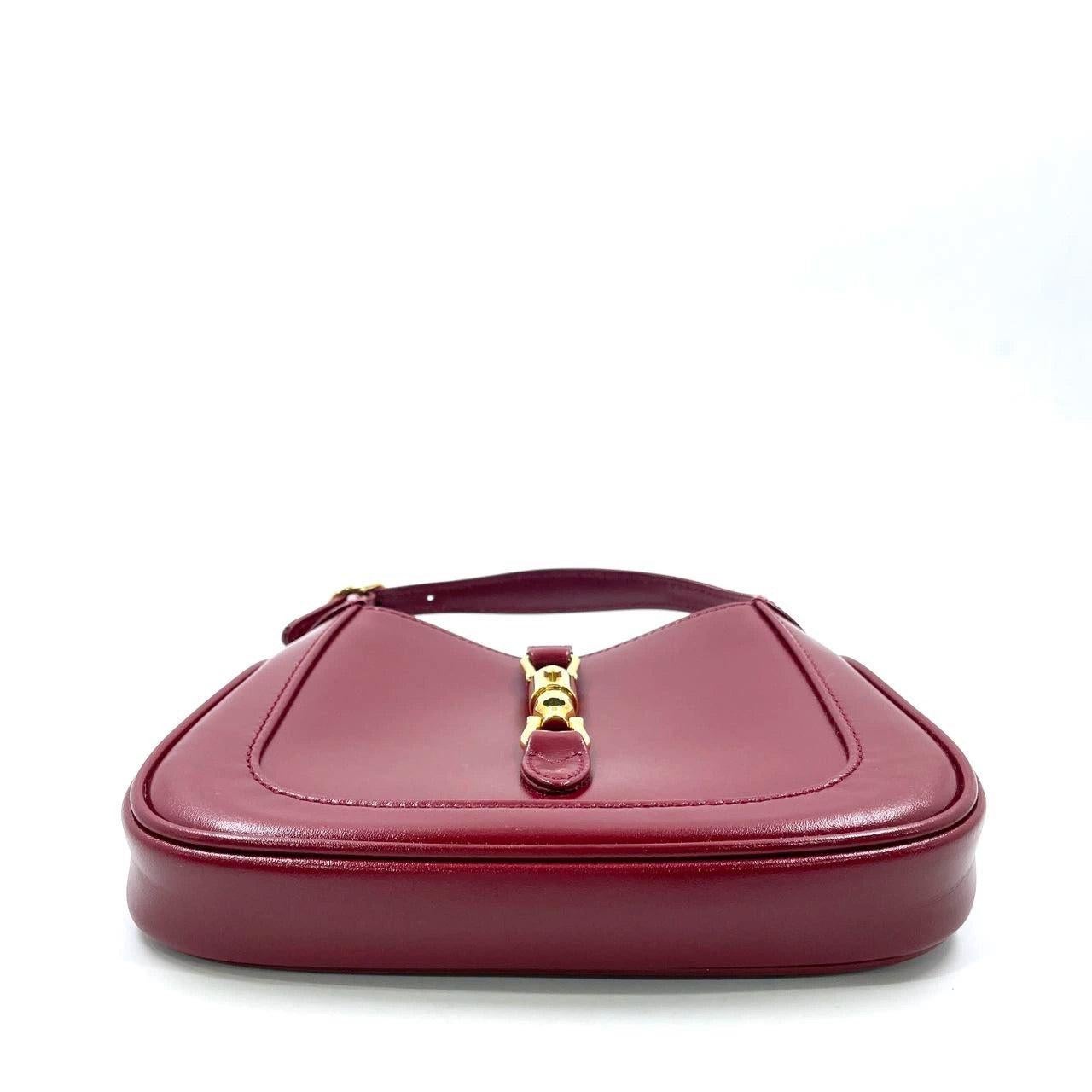 Gucci Jackie 1961 Mini Red Burgundy Leather Bag No Strap 3
