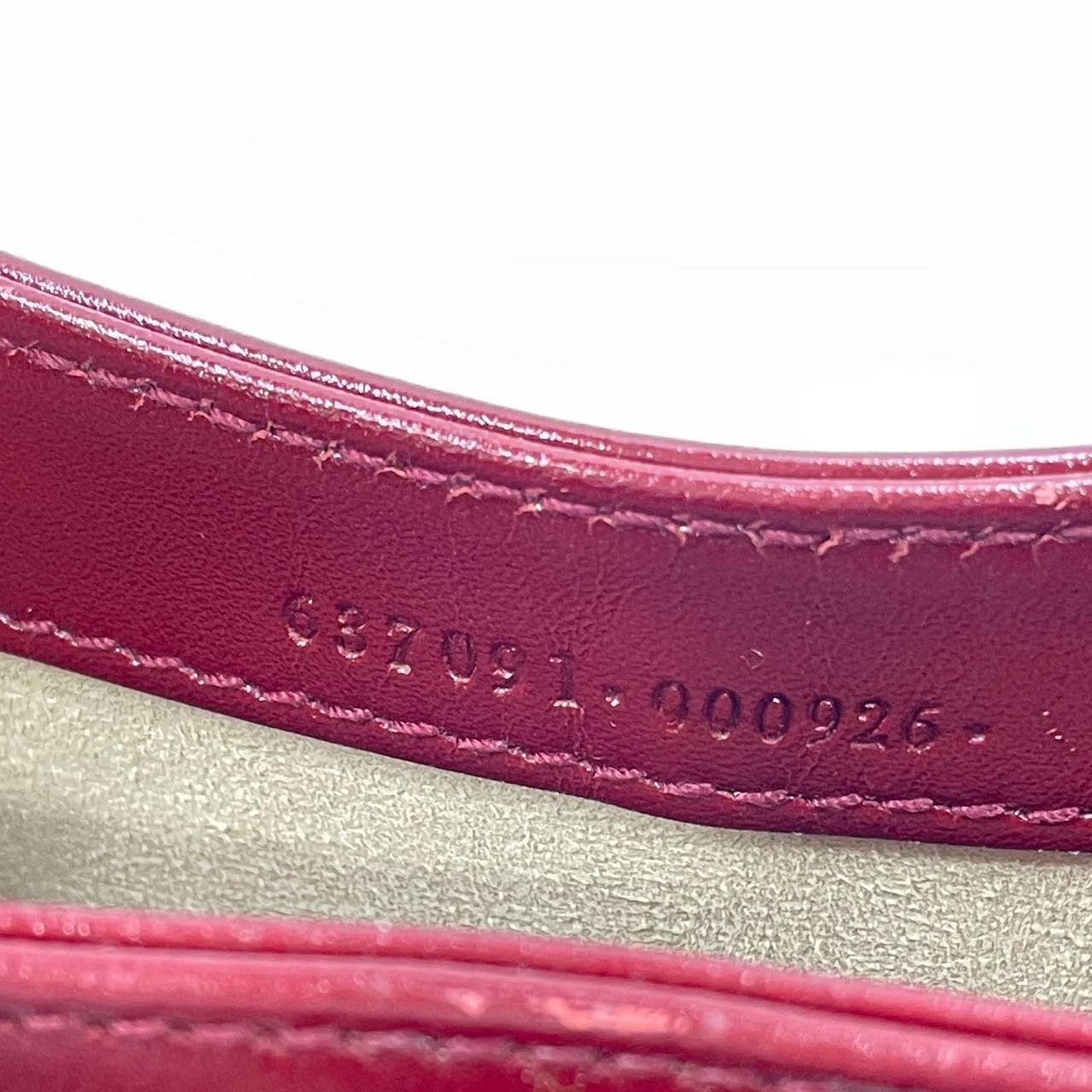 Gucci Jackie 1961 Mini Red Burgundy Leather Bag No Strap 4