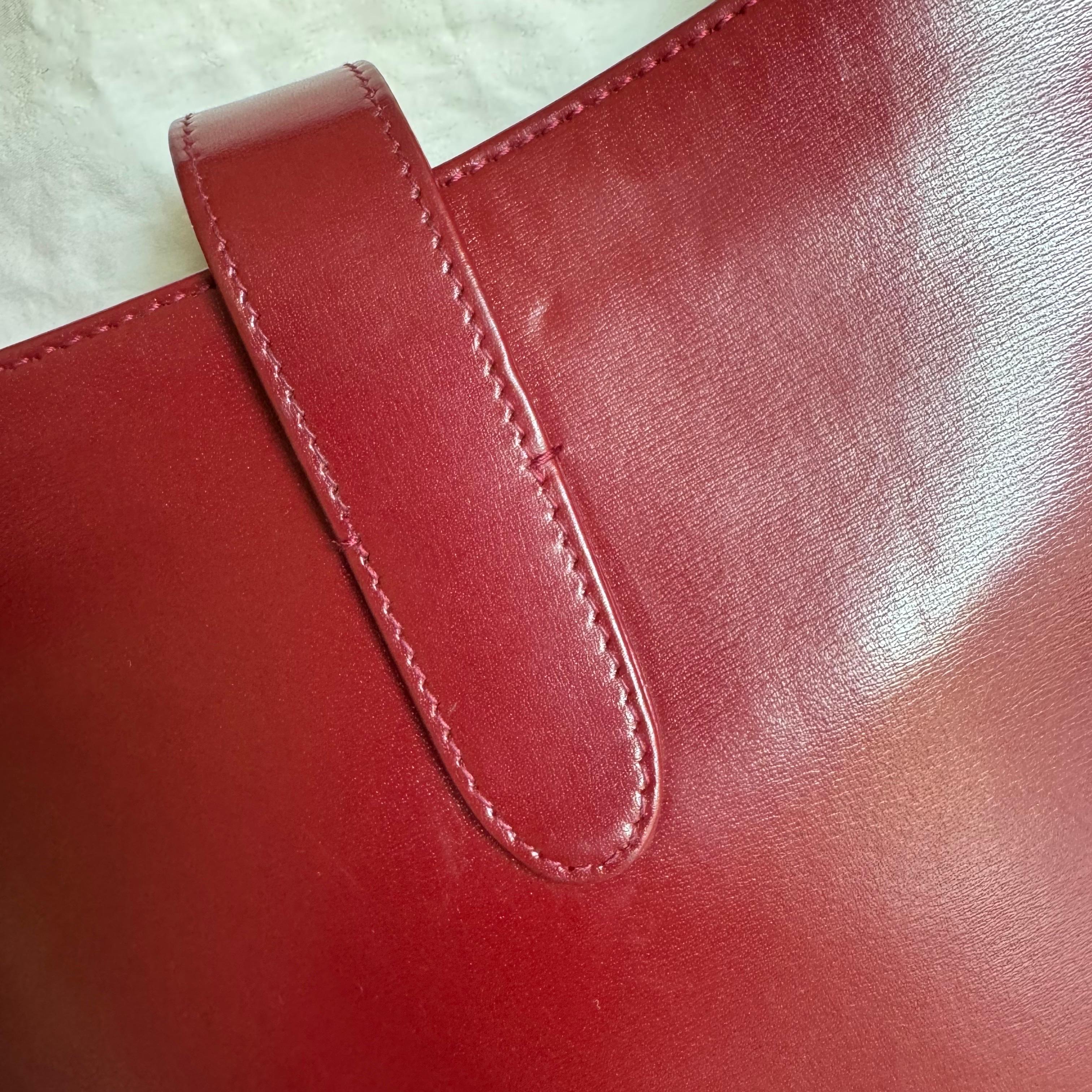 Gucci Jackie 1961 Borsa in pelle rossa bordeaux Borsa a tracolla piccola in vendita 7
