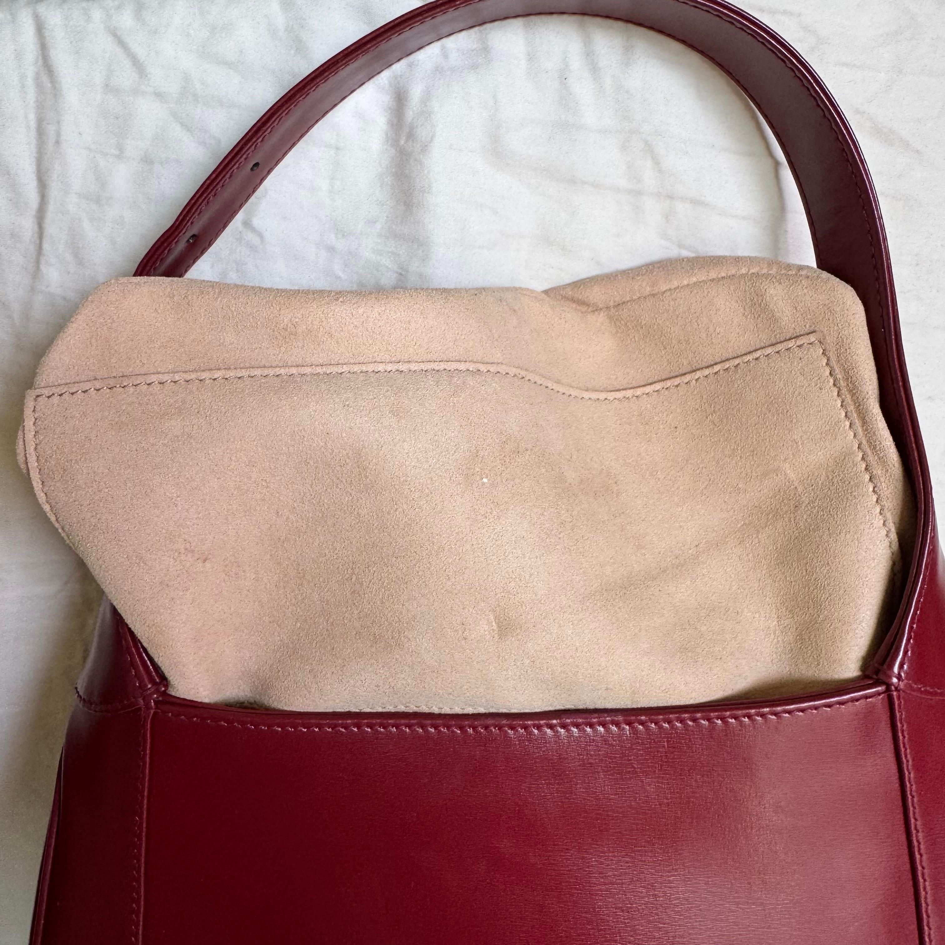 Gucci Jackie 1961 Borsa in pelle rossa bordeaux Borsa a tracolla piccola in vendita 10