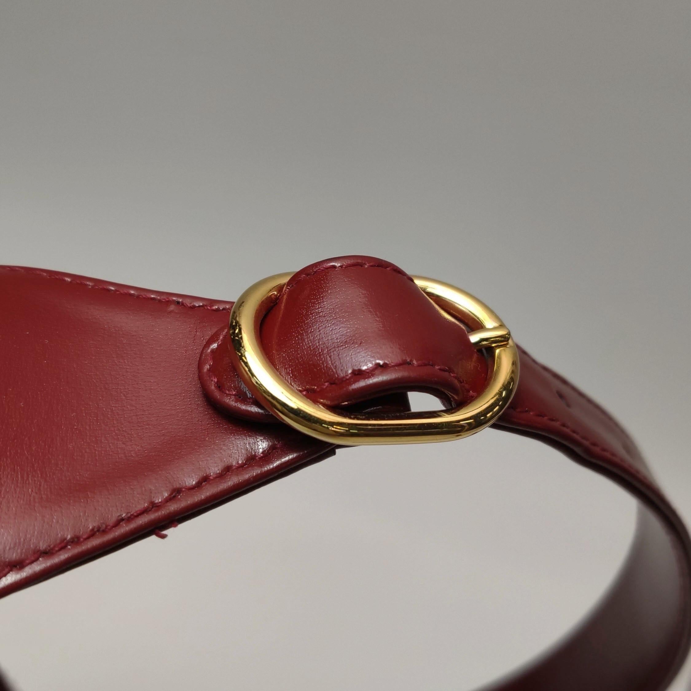 Gucci Jackie 1961 Borsa in pelle rossa bordeaux Borsa a tracolla piccola in vendita 12