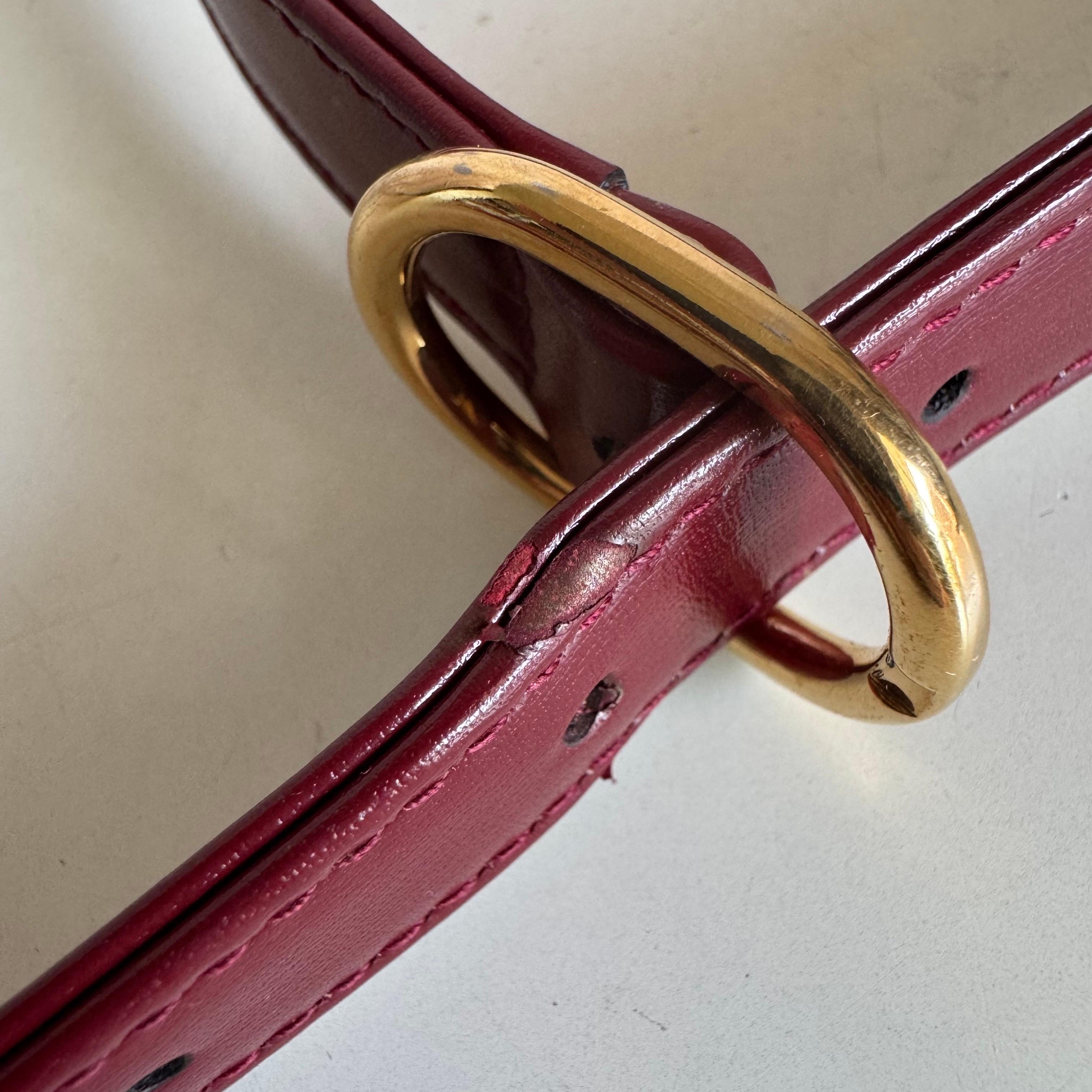 Gucci Jackie 1961 Borsa in pelle rossa bordeaux Borsa a tracolla piccola in vendita 15