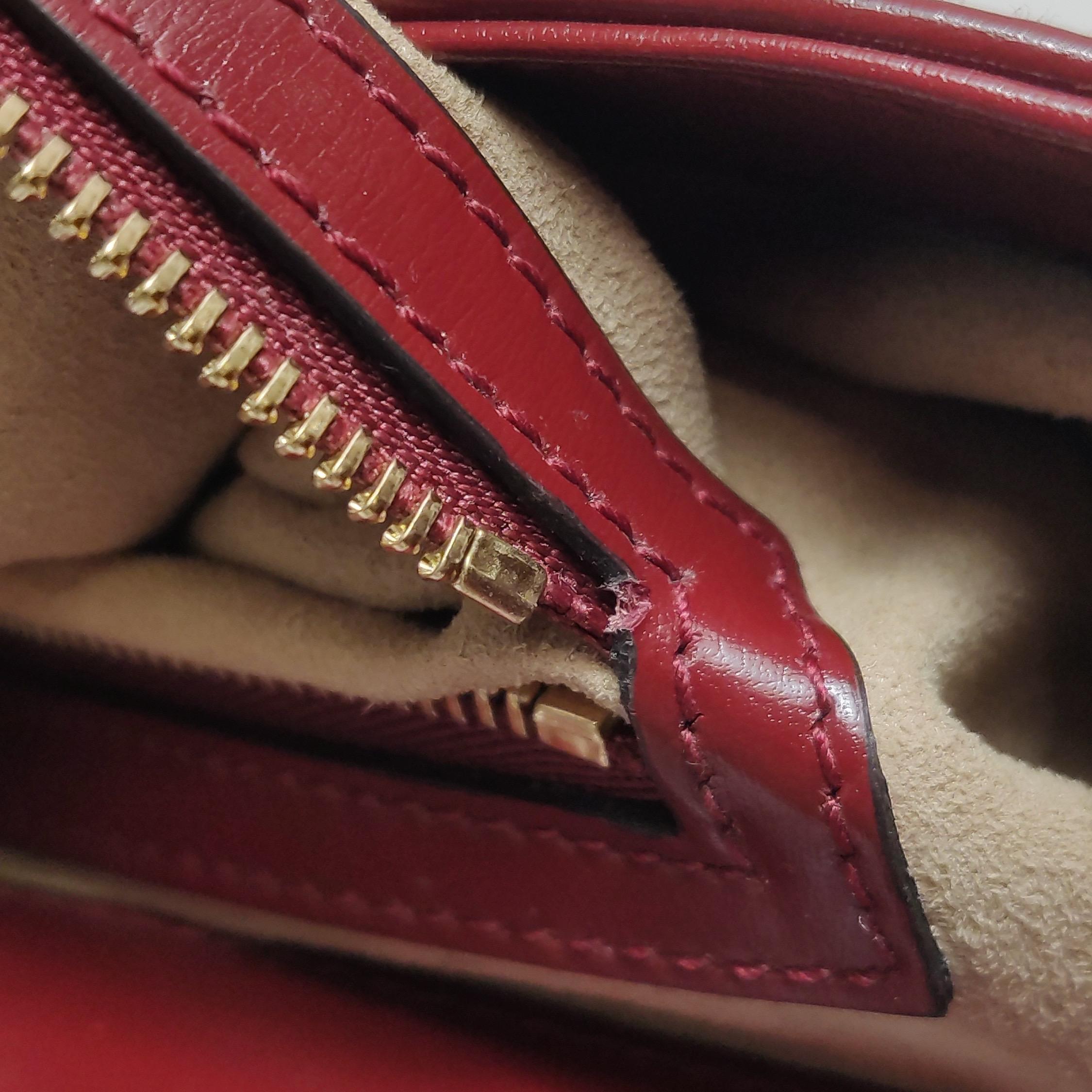 Gucci Jackie 1961 Borsa in pelle rossa bordeaux Borsa a tracolla piccola in vendita 15