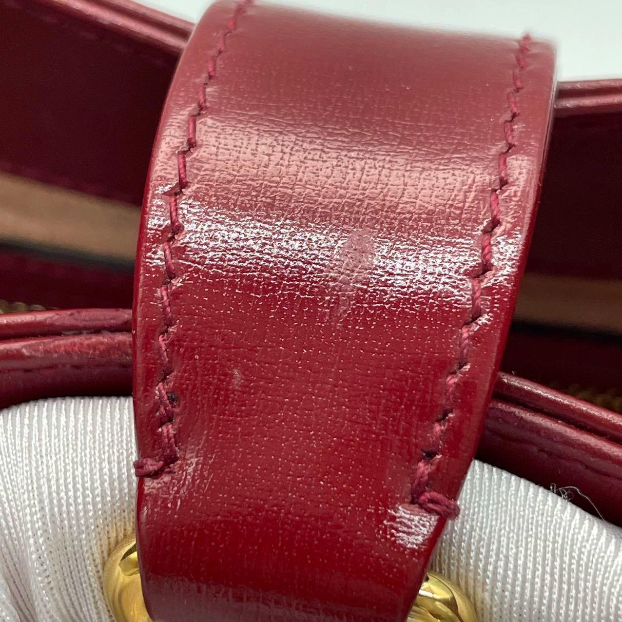 Gucci Jackie 1961 Red Leather Bag Size Small with Adjustable Strap For Sale 7