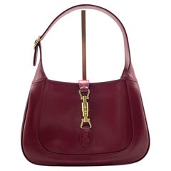 Gucci Jackie 1961 Red Leather Bag Small with Adjustable Strap