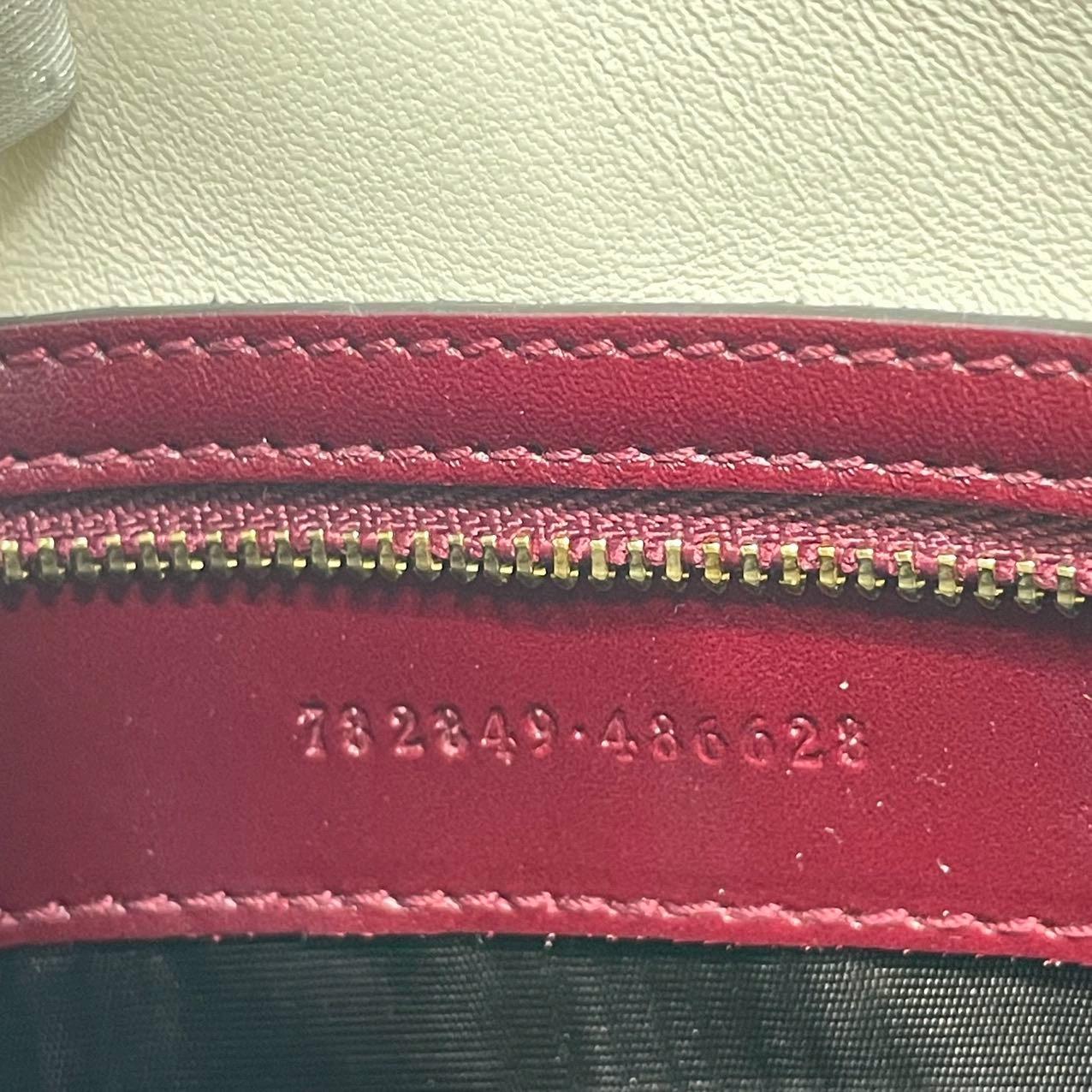 Gucci Jackie 1961 Small Ancora Red Burgundy Leather Shoulder Bag S24 9