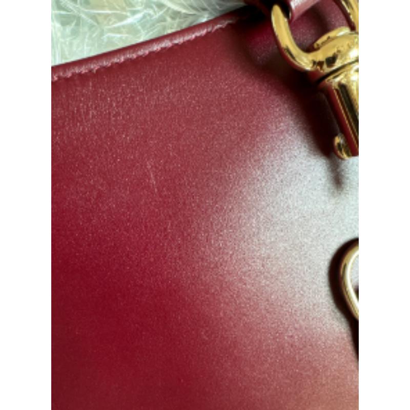 Gucci Jackie 1961 Small Ancora Red Burgundy Leather Shoulder Bag S24 15